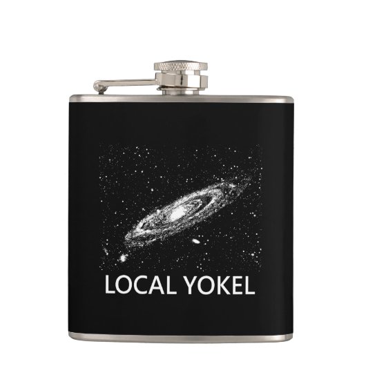 Lokale Yokel Heupfles (Voorkant)