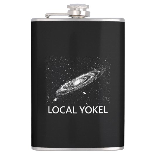 Lokale Yokel Heupfles (Voorkant)