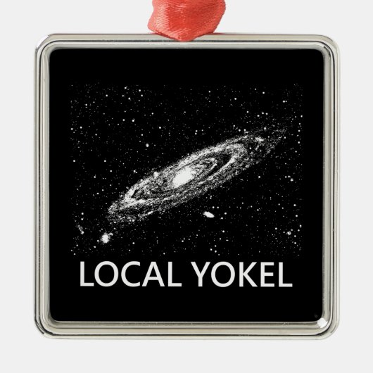 Lokale Yokel Metalen Ornament (Voorkant)
