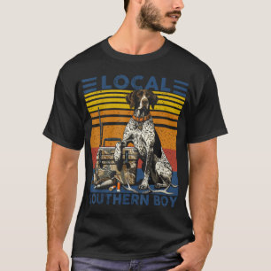 Lokale Zuidelijke Eend Jachthond Zwart T-shirt