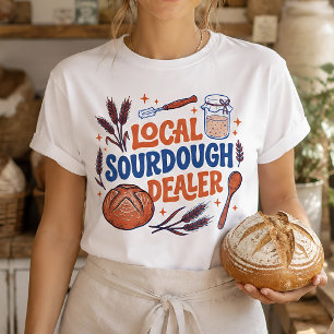 Lokale Zuredeeghandelaar Vintage Broodbakker T-shirt