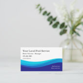Lokale zwembadservice visitekaartje (Staand voorkant)