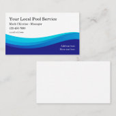 Lokale zwembadservice visitekaartje (Voorkant / Achterkant)