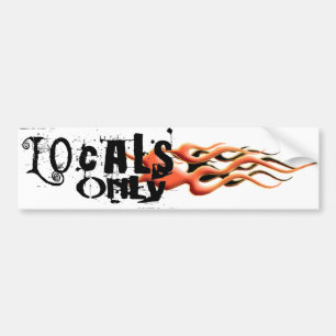 Lokalen slechts 1 Bumpersticker