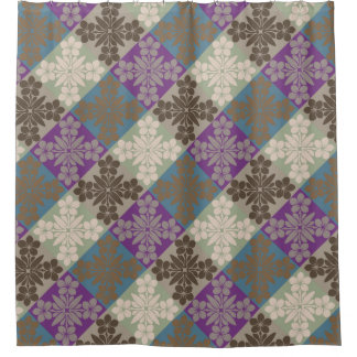 Lokanui hawaiian quilt plumeria douchegordijn