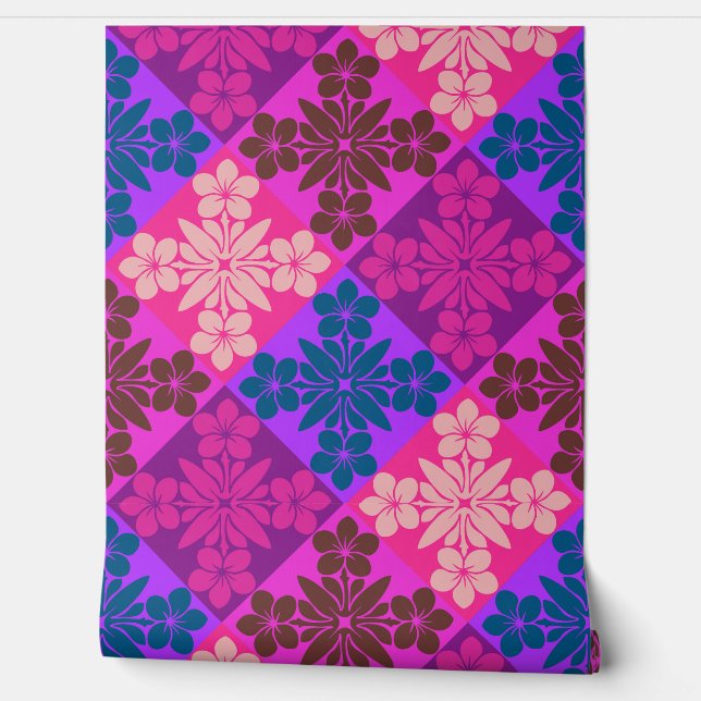 Lokanui Wallpaper roze Behang (Afrollen)