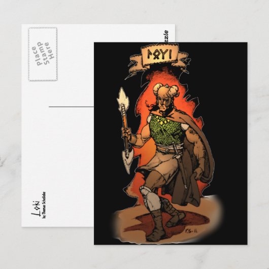 Loki Briefkaart (Voorkant / Achterkant)
