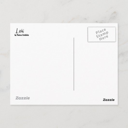 Loki Briefkaart (Achterkant)