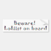 Loki Bumpersticker (Voorkant)