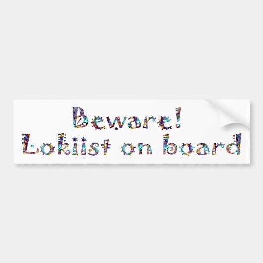 Loki Bumpersticker (Voorkant)