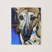 Loki - Lurcher dog Legpuzzel (Verticaal)