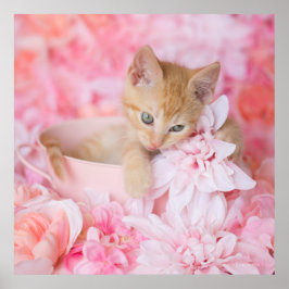Loki Pink Floral Poster