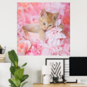 Loki Pink Floral Poster (Thuiskantoor)