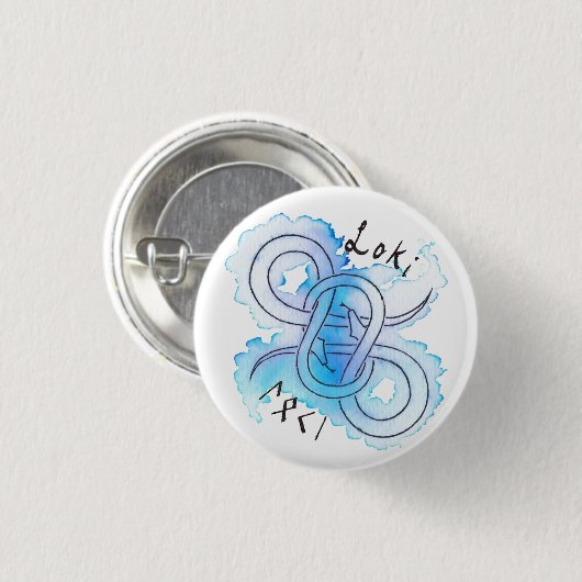 Loki Symbol Button (Voorkant /achterkant)