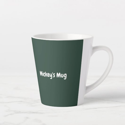 Loki's Boeddies: Beagle Mickey White Latte Mok (Rechts)