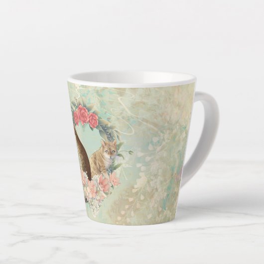 Loki's Buddies: Mika en Chidori Bengalen Katten Latte Mok (Rechterhoek)