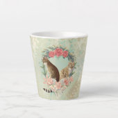 Loki's Buddies: Mika en Chidori Bengalen Katten Latte Mok (Voorkant)