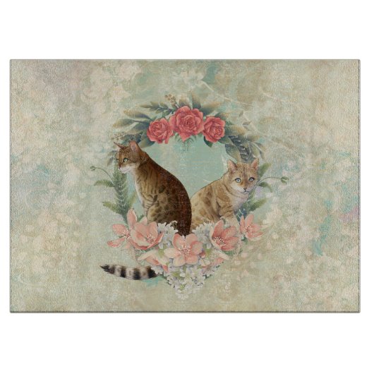 Loki's Buddies: Mika en Chidori Bengalen Katten Snijplank (Voorkant)