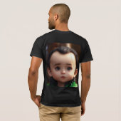 "Loki's Power: Superhero animatie T-shirt" T-shirt (Achterkant volledig)