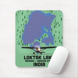 Loktakmeer deelstaat Manipur, India kaart Muismat