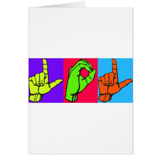 LOL ASL Sign Language Design #2 (Voorkant)
