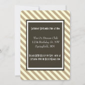 "LOL" Birthday Party Invitation Stripes Kaart (Achterkant)