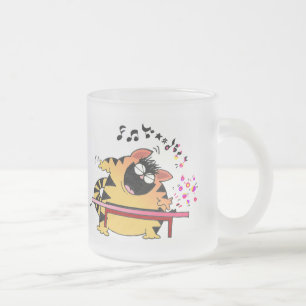 LOL Cats   Fat Musical Cat Matglas Koffiemok