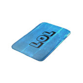 LOL Electric Blue en Black Bath Mat (Gekanteld)