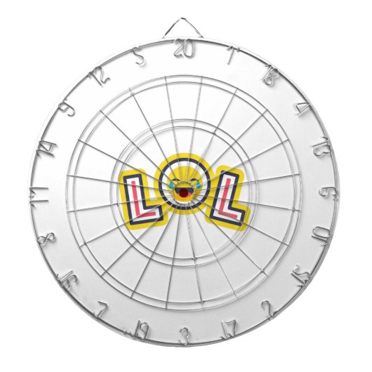 LOL Emoji Aangepaste Dartbord - Leuk Lach Hardop (Voorkant)