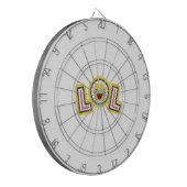 LOL Emoji Aangepaste Dartbord - Leuk Lach Hardop (Voorkant Links)