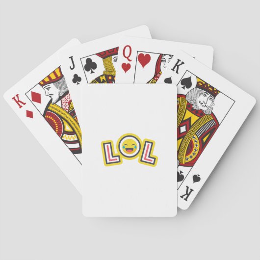 LOL Emoji Aangepaste Speelkaarten - Leuke Pop Art  (Achterkant)