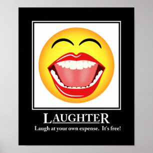 LOL Face Laughter Motivatie Poster Print