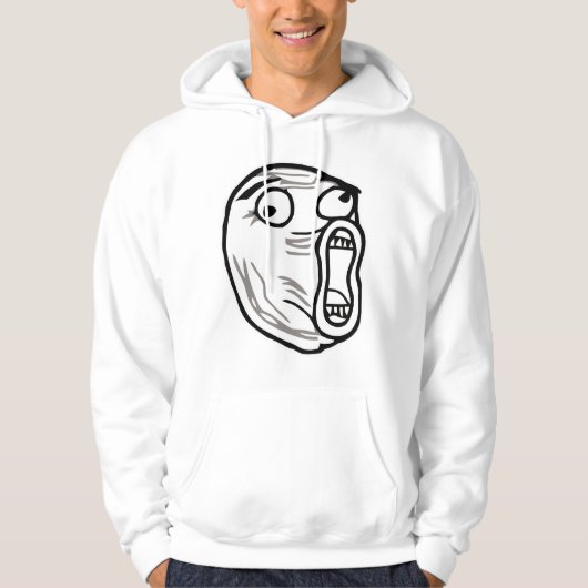 lol face meme humor rofl omfg omfg hoodie (Voorkant)