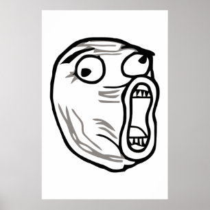lol face meme humor rofl omfg omfg poster