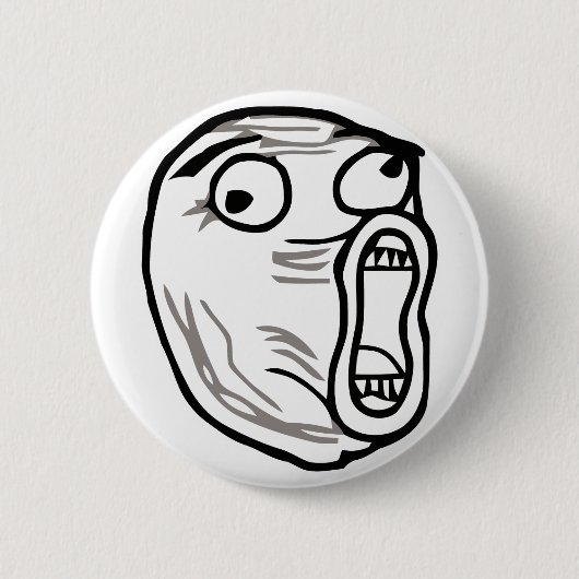 lol face meme humor rofl omfg omfg ronde button 5,7 cm (Voorkant)