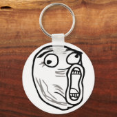 lol face meme humor rofl omfg omfg sleutelhanger (Voorkant)