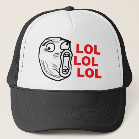 lol face meme humor rofl omfg omfg trucker pet (Voorkant)