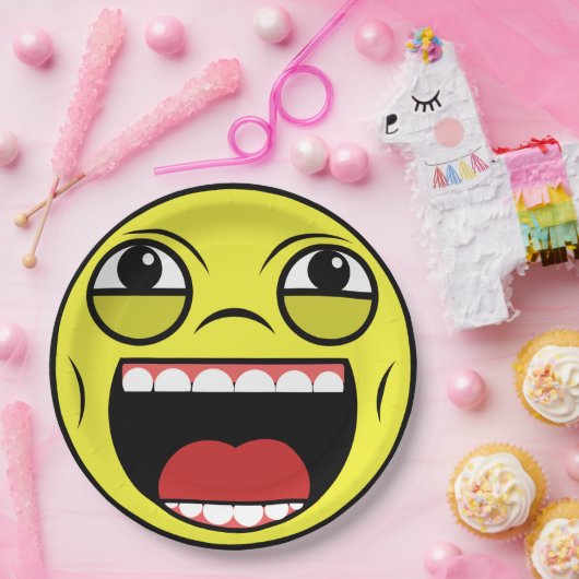 LOL Face Papieren Bordje (Feest)