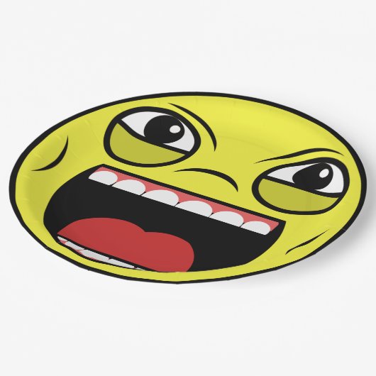 LOL Face Papieren Bordje (Gekanteld)