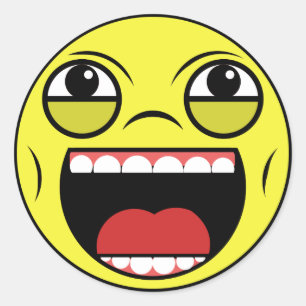 LOL Face Ronde Sticker