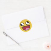 lol goofy eyed emoji ronde sticker (Envelop)