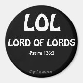 LOL gotGod316.com Scripture Magneet (Voorkant)