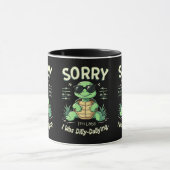 Lol Grappig dat ik te laat ben Schildpad met Retro Mok (Midden)