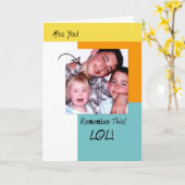 LOL Grappige Herinneringen Trendy Foto Missen Je Kaart (Gele Bloem)