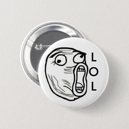 LOL grappige internetmeme Ronde Button 5,7 Cm (Voorkant /achterkant)