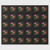 Lol Grappige Kerstmis Kerstmis Vakantie Familie Cadeaupapier (Vlak)