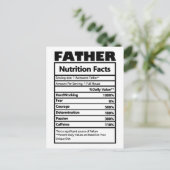 Lol Grappige Vader Voedingswaarde Postkaart (Staand voorkant)