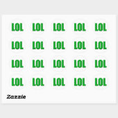 LOL groen Ronde Sticker (Vel)