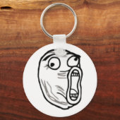 LOL Guy Internet Meme Rage Face Sleutelhangers (Voorkant)