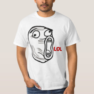 LOL Guy Rage Comics Internet Meme face T-shirts